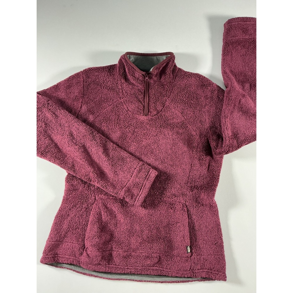 The North Face Burgundy Mossbud Fleece Pullover 1/4 Zip Women's Size M